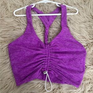 Bombshell sportswear, enhance toggle sports bra in purple rain size M